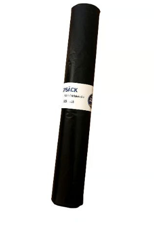 Sopsäck Mono LD 125L 40my Svart 750x1150mm, 10 st / rulle