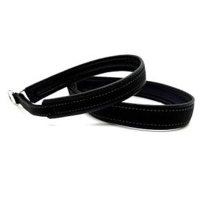 Hundhalsband, med reflextråd, Svart.
