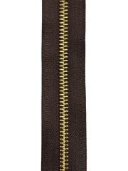 YKK Original Metallblixtlås Metervara – 6mm Guld/Brun