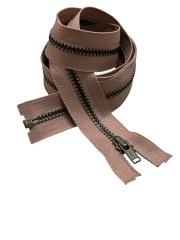 Original YKK Blixtlås Metall Delbar 4 mm – Gammelrosa (F-kod T221R)