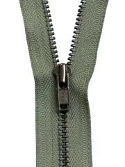 Original YKK Löpare Metall 4 mm – Antiksilver (Passar till Metallblixtlås)