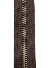 YKK Original Metallblixtlås Metervara – 6mm Antikguld/Brun