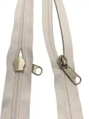 Original YKK Löpare 10C DFBL  (Silver) – För Bakvänd & Dold 10mm Spiral