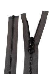 YKK Delbart Metallblixtlås 6mm – Grå/Svart Oxid (Vändbar)