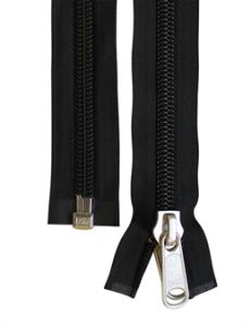 YKK Blixtlås Spiral Delbart – 10 mm, Svart, 353 cm