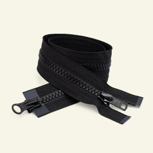 111111TVÅVÄGS 8MM BLIXTLÅS VISLON DELB - SVART FK580