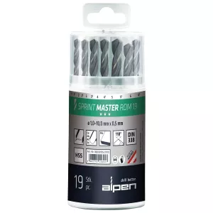 Borrsats 19 Delar 1-10Mm Hss Sprint Master