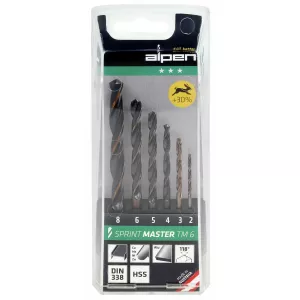 Borrsats 6 Delar 2-8Mm Hss Sprint Master