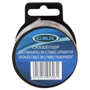 Högtalarkabel  5M 0,75Mm2 Transparent
