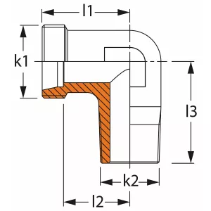 Vinkelkoppling 8Mm-Mk10X1 Utv