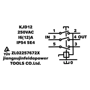 Brytare-Nödstopp Kjd12