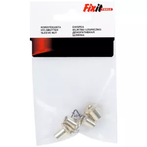 Dekormutter 330/6X15 Stål/Mässingöverdrag 4St