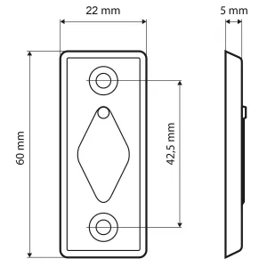 Fönsterskylt Vit 2St