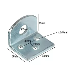 Hänglåsbleck Vinkelböjd 2St