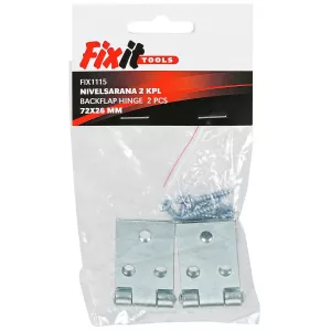 Ledgångjärn 75X25Mm 2St