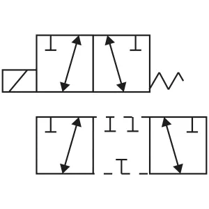 Avledare 3/2 3/8 24V 50L 250Bar