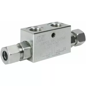 Dubbel Låsventil Vbpde-L 3/8 L12