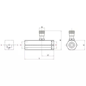 Strypventil 3/8 Vrfu Kompenseras