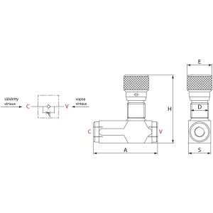 Strypventil 1/2 Vrfu 50L 350Bar