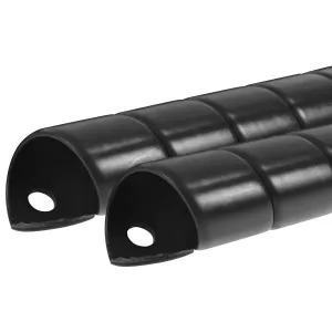 Skyddsspiral 75Mm Svart 1M 2St