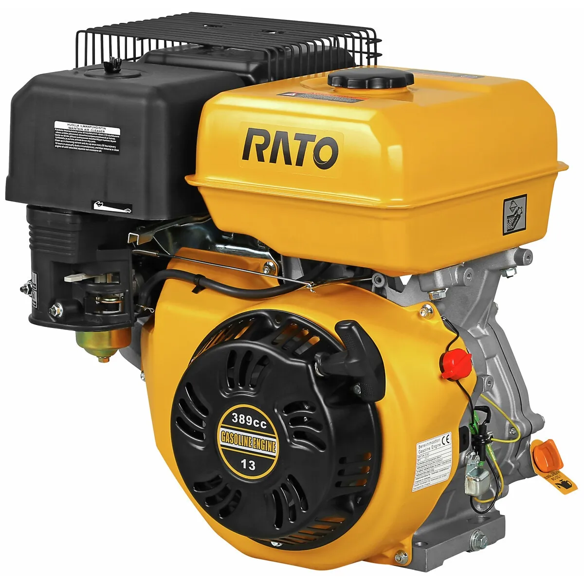 Motor 10,5Hp 389Cc Fyrtakt Horisontell Axel