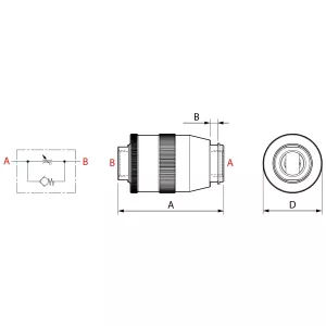 Strypventil 1/2 350Bar 45L