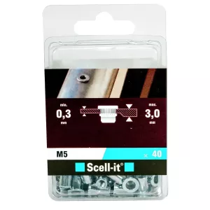 Blindnitmutter M5X13Mm 40St Stål