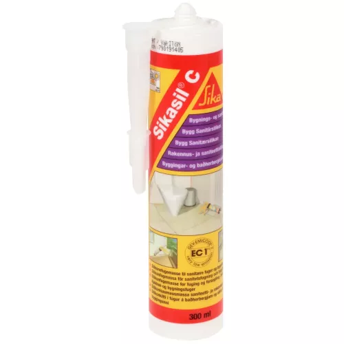 Sanitetssilikon Klar 300Ml Sikasil C