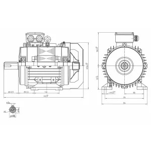 Elmotor 400V 7,5Kw 38X80Mm B3