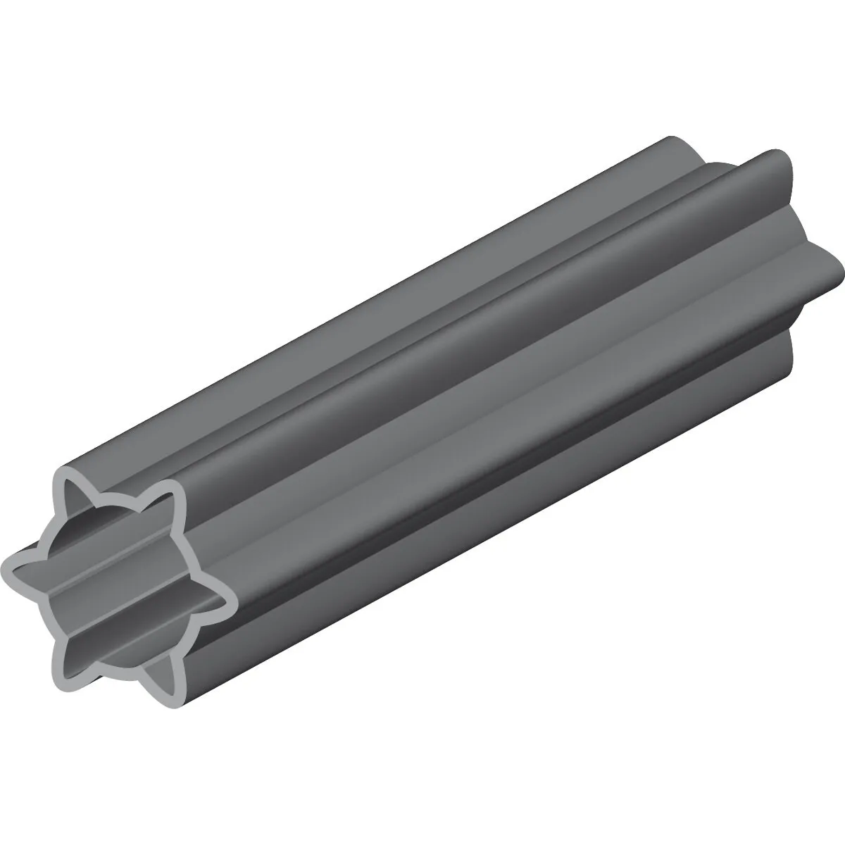 Profilrör Yttre Stjärna V12 71,5X57,5X5Mm Härdad