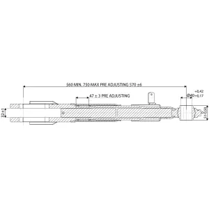 Lyftarm Valtra 560-750 M33X3 33360800