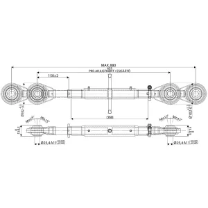 Tryckstänger 2-2 643-880 M33X3 Hd 33392120
