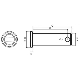 Hydraulisk Cylinder Tapp 25Mm