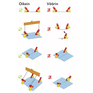 Plåtlyfthandske 1T Horisontal