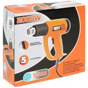 Varmluftspistol 2000W + Tillbehör