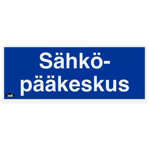 Skylt Sähköpääkeskus 200X80