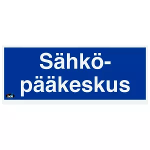 Skylt Sähköpääkeskus 200X80