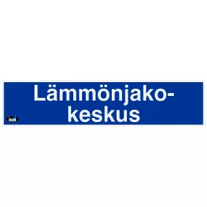 Skylt Lämmönjakokeskus 200X50
