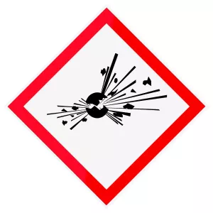 Faropiktogram Explosiv 250X250Mm