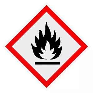 Faropiktogram Brandfarligt 250X250Mm