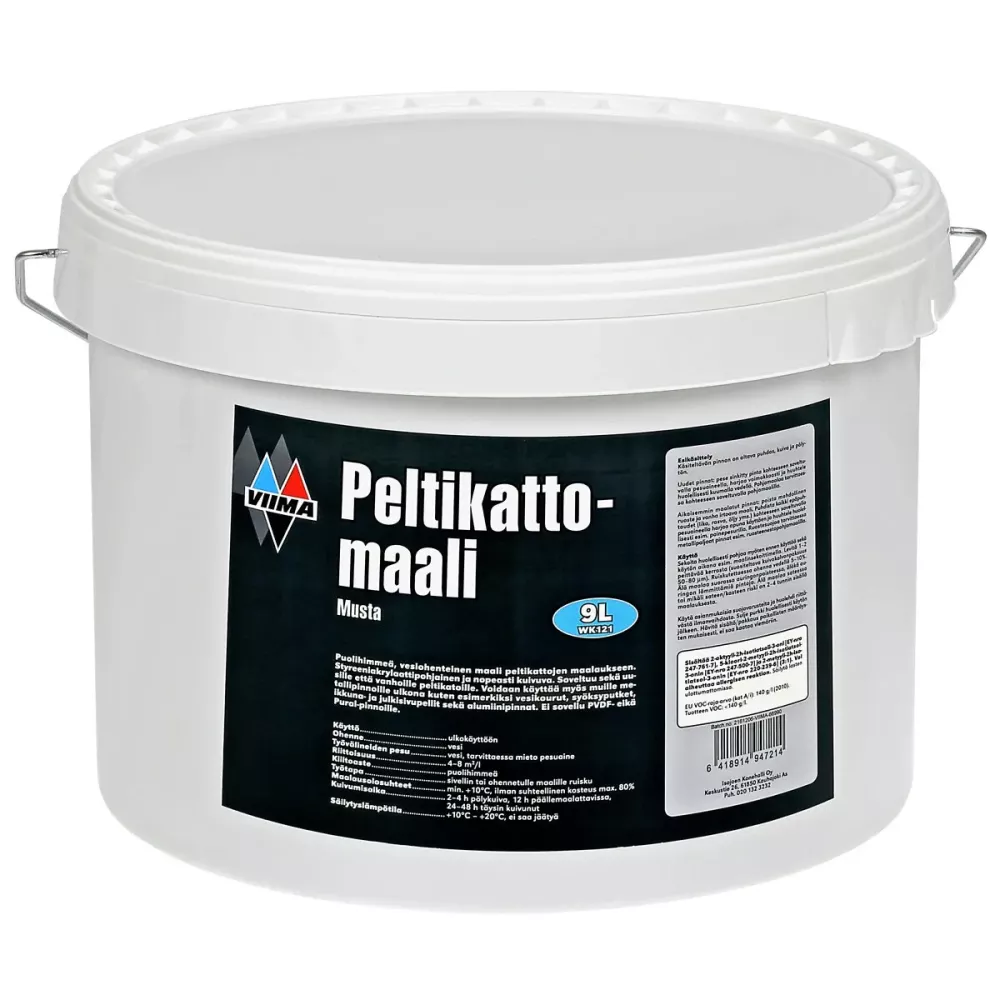 Plåttakfärg 9L Svart