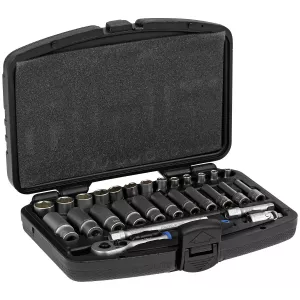 Hylsnyckelsats 1/4" 28 Delar 4-14Mm Lång Och Kort