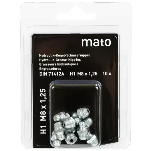 Smörjnippel Rak M8X1,25 10St
