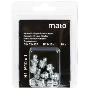 Smörjnippel Rak M10X1 10St