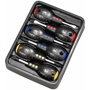 Skruvmejselsats 6 Delar Stubby Pz/Ph/Spår