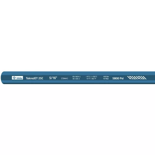 Högtrycksslang 2Sc-5/16 400Bar 150C Blå