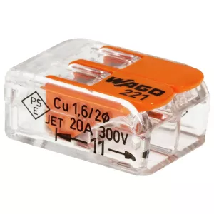 Kopplingsklämma Wago 221 2-Pol 5St