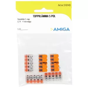 Kopplingsklämma Wago 221 5-Pol 5St