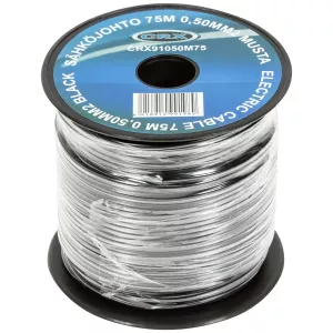 Kabel 75M 0,50Mm2 Svart