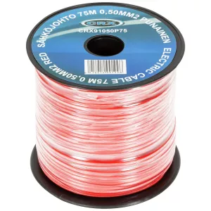 Kabel 75M 0,50Mm2 Röd